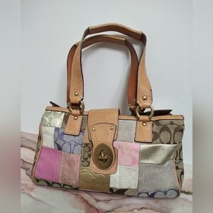 Vintage Y2K Coach 13335 Signature Patchwork Satchel